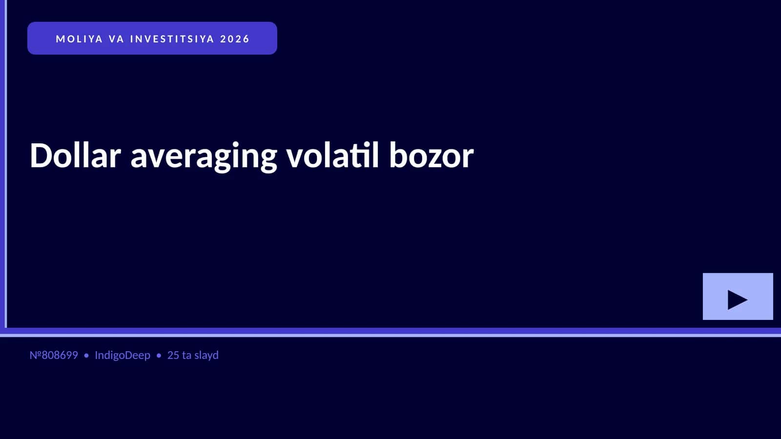 MOLIYA VA INVESTITSIYA 2026 1