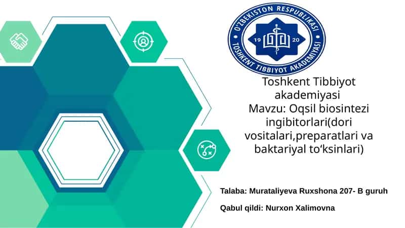 Oqsil biosintezi ingibitorlari 1