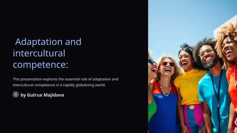 Adaptation and intercultural competence 1