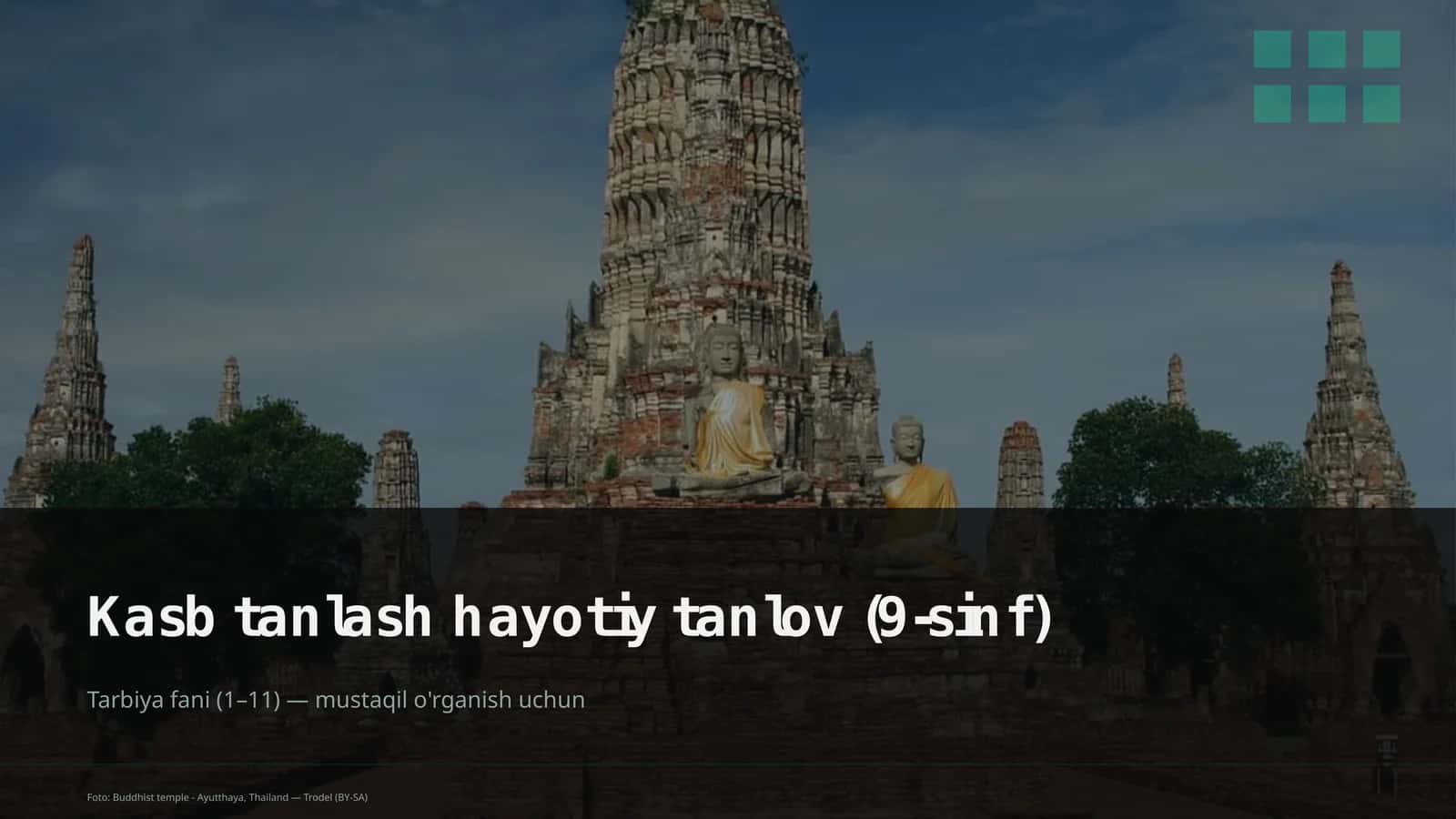 Kasb tanlash hayotiy tanlov (9-sinf) 1