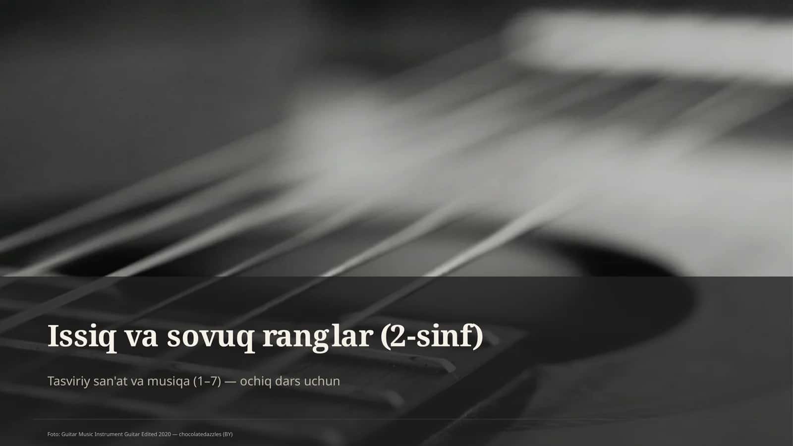 Tasviriy san'at va musiqa (1–7) 1