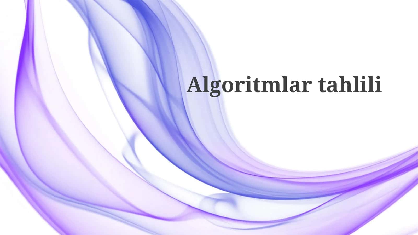 Algoritmlartahlili 1