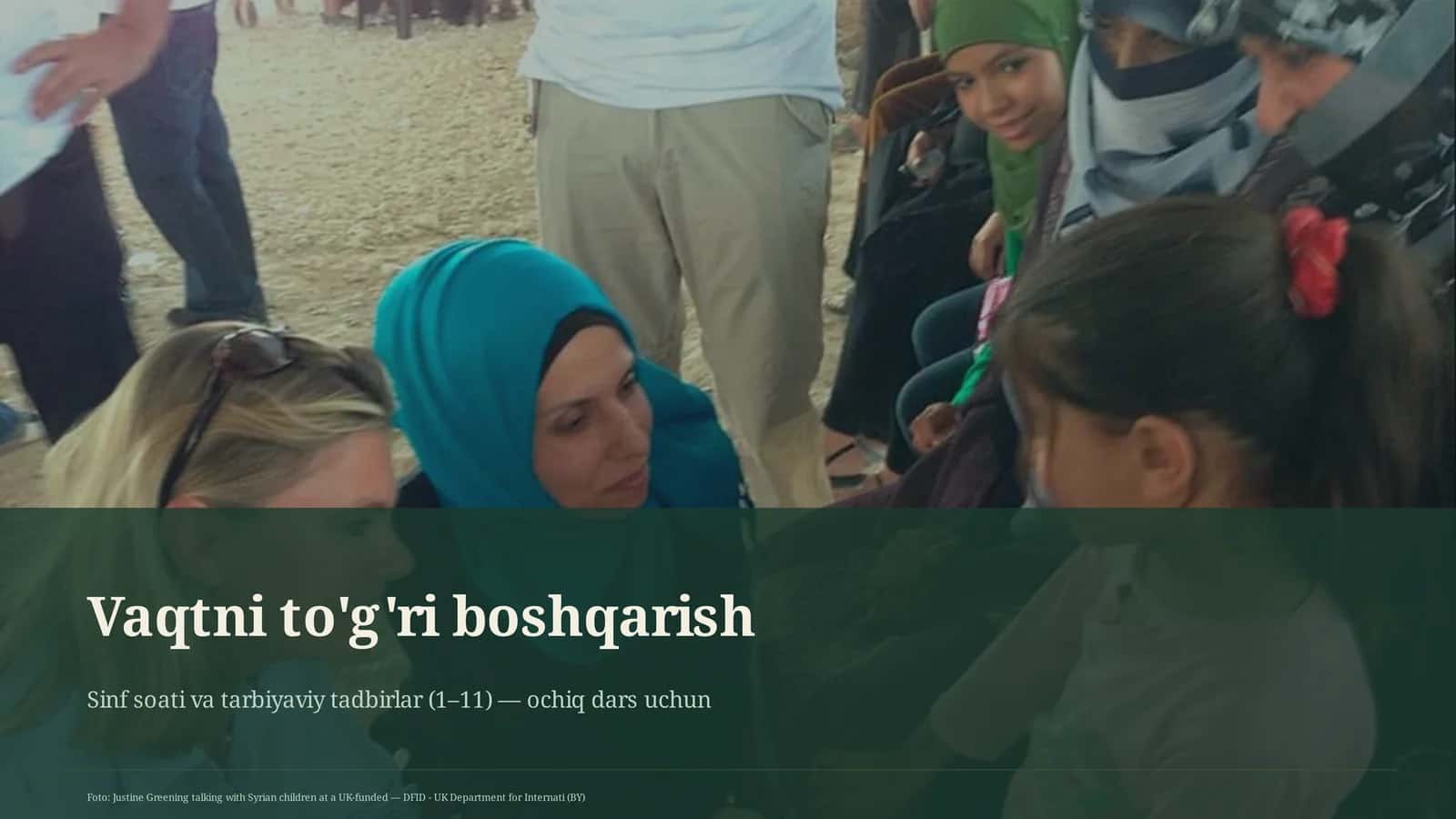 Vaqtni to'g'ri boshqarish 1