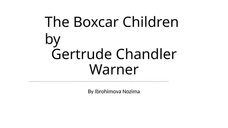 The Boxcar Children 1