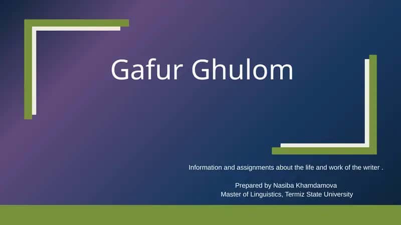 GafurGhulom 1