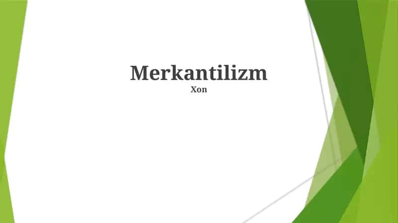Merkantilizm 1