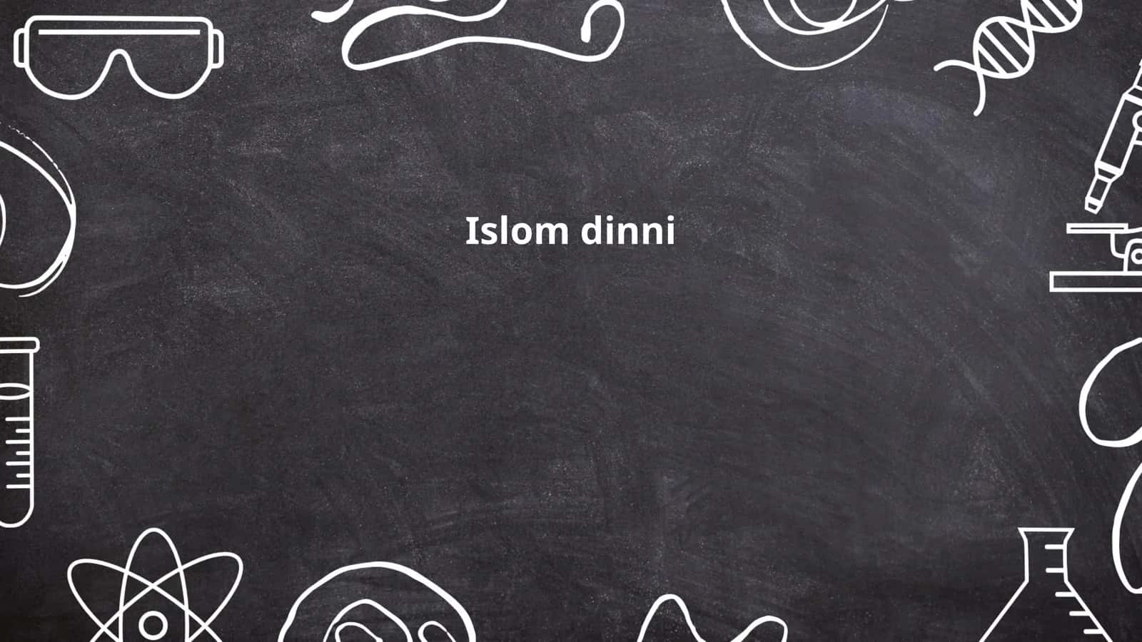 Islom dinni 1