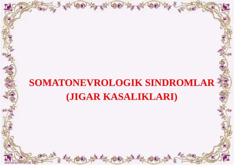 SOMATONEVROLOGIK SINDROMLAR 1