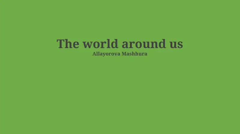 Environments: A Multifaceted World 1