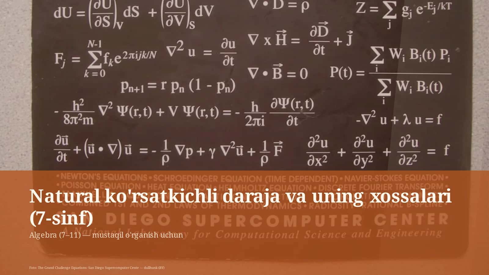 Algebra (7–11) - mustaqil o'rganish uchun 1