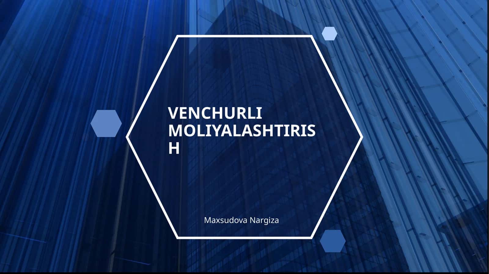 VENCHURLI MOLIYALASHTIRISH 1