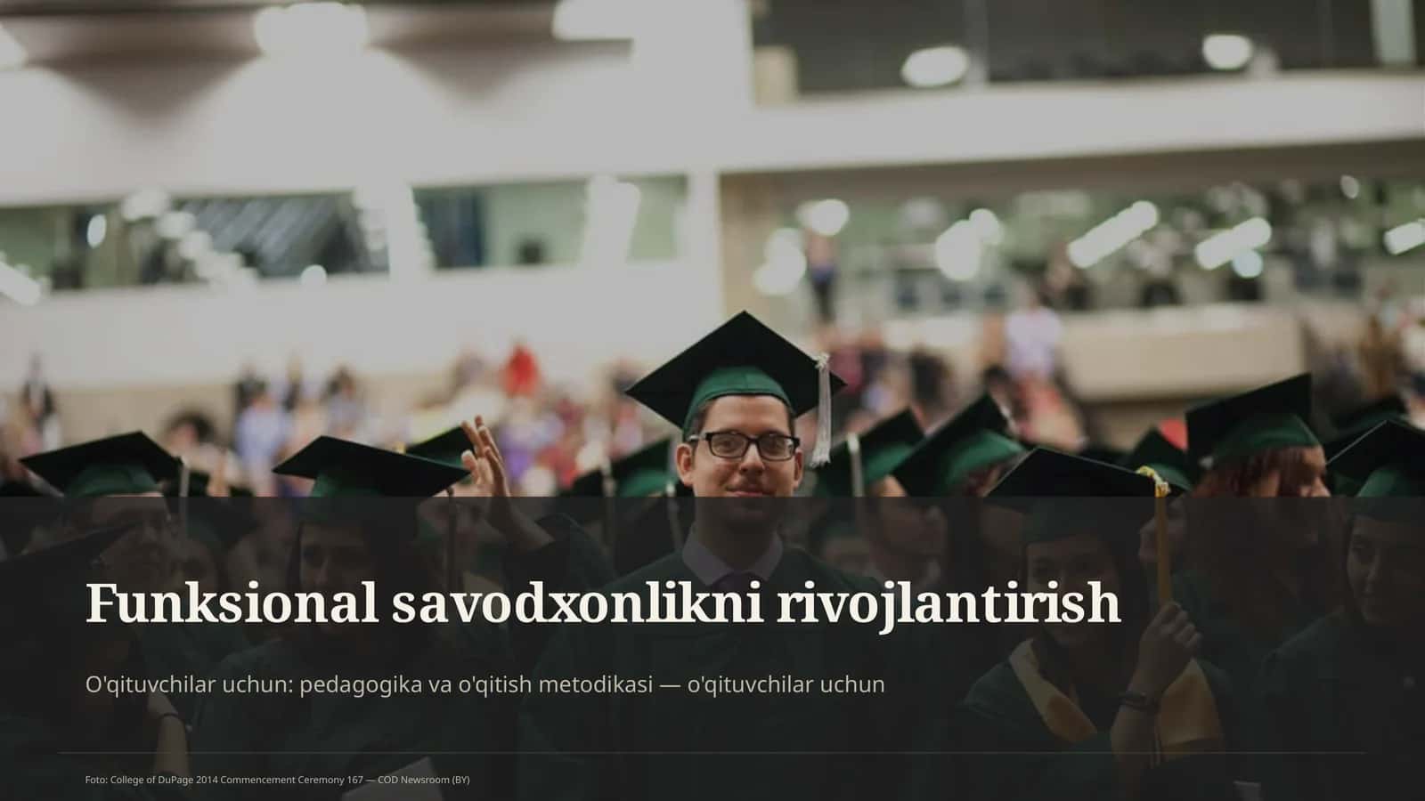 Funksional savodxonlikni rivojlantirish 1
