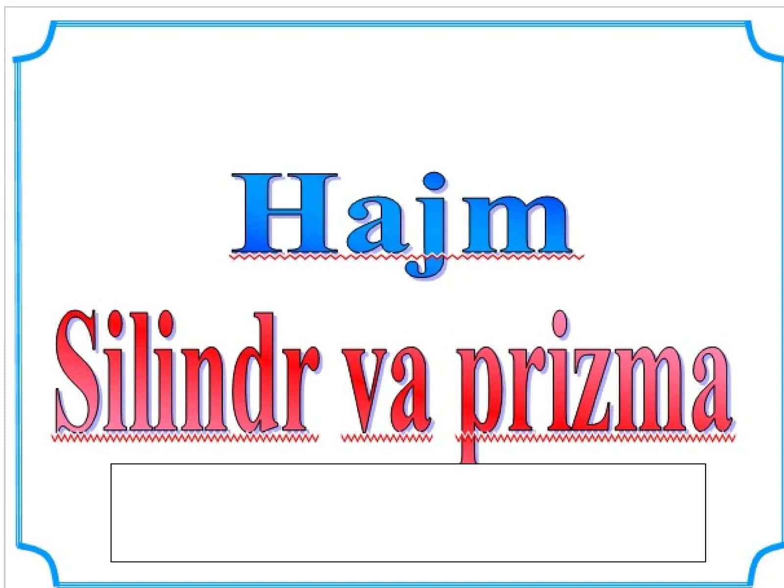 Silindr ko'rinishdagi idish 1