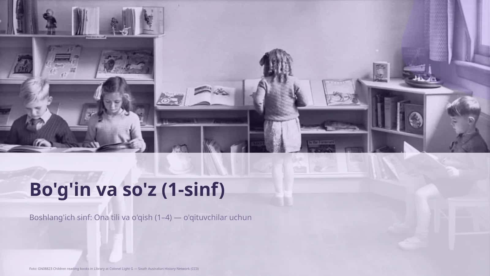 Bo'g'in va so'z (1-sinf) 1
