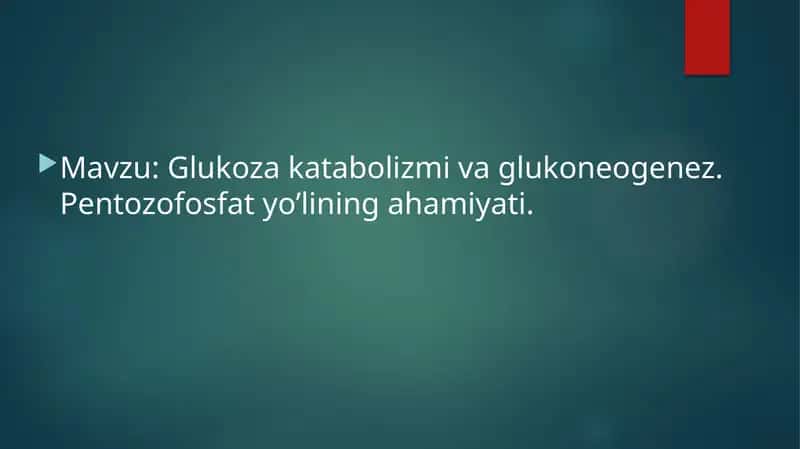 glukoza katabolizmi 1