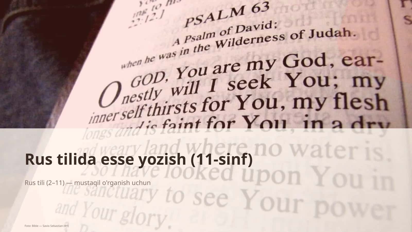 Rus tilida esse yozish (11-sinf) 1