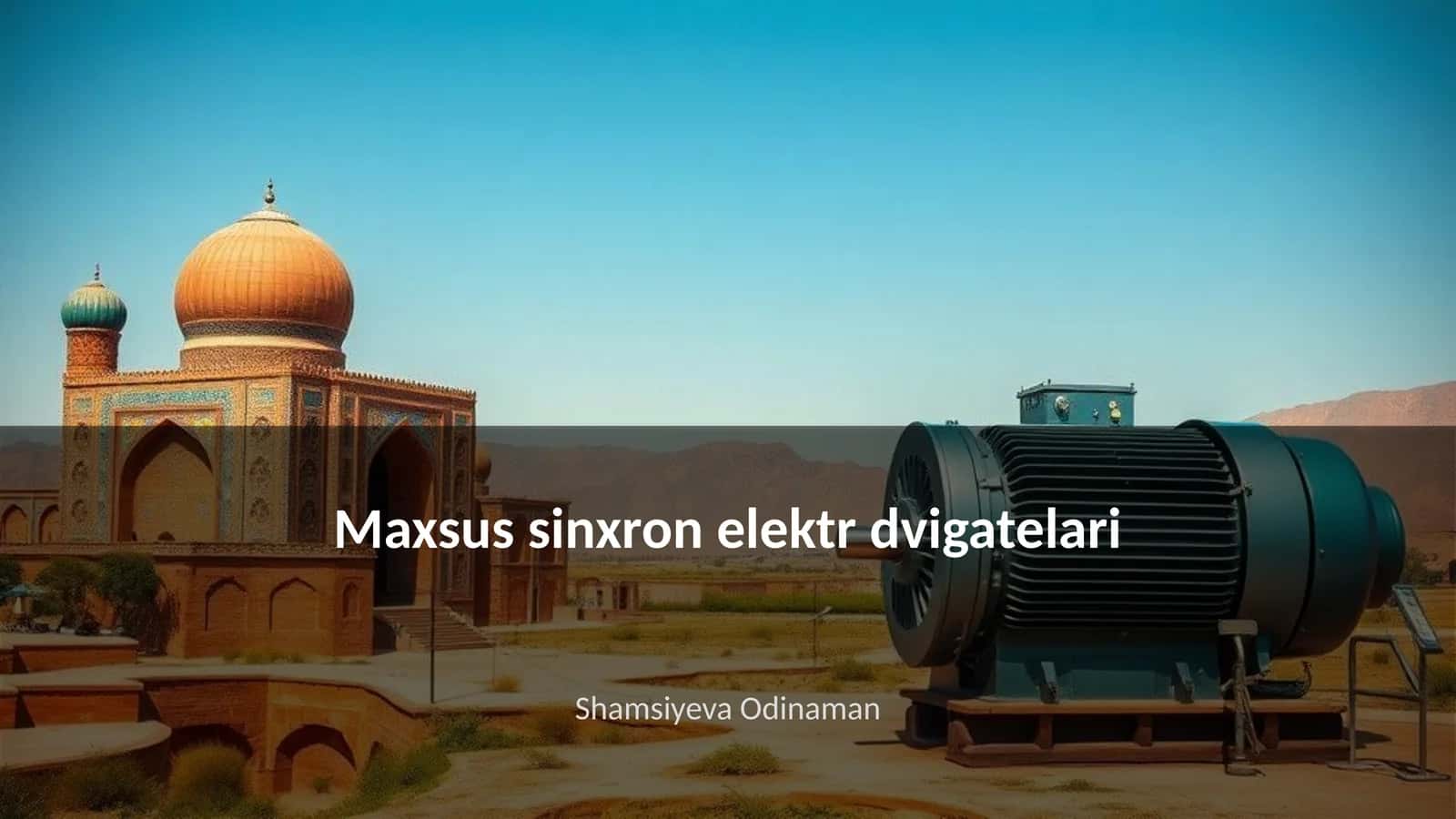 Maxsus sinxron elektr dvigatelari 1