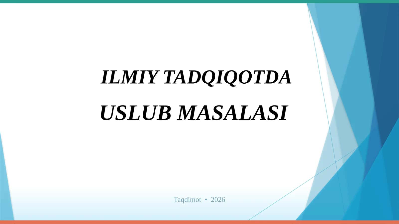 ILMIY USLUB TUSHUNCHASI 1