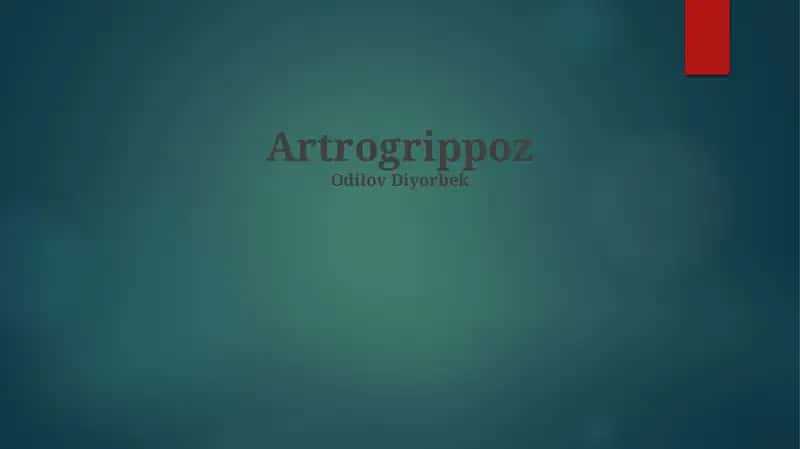 Artrogrippoz 1