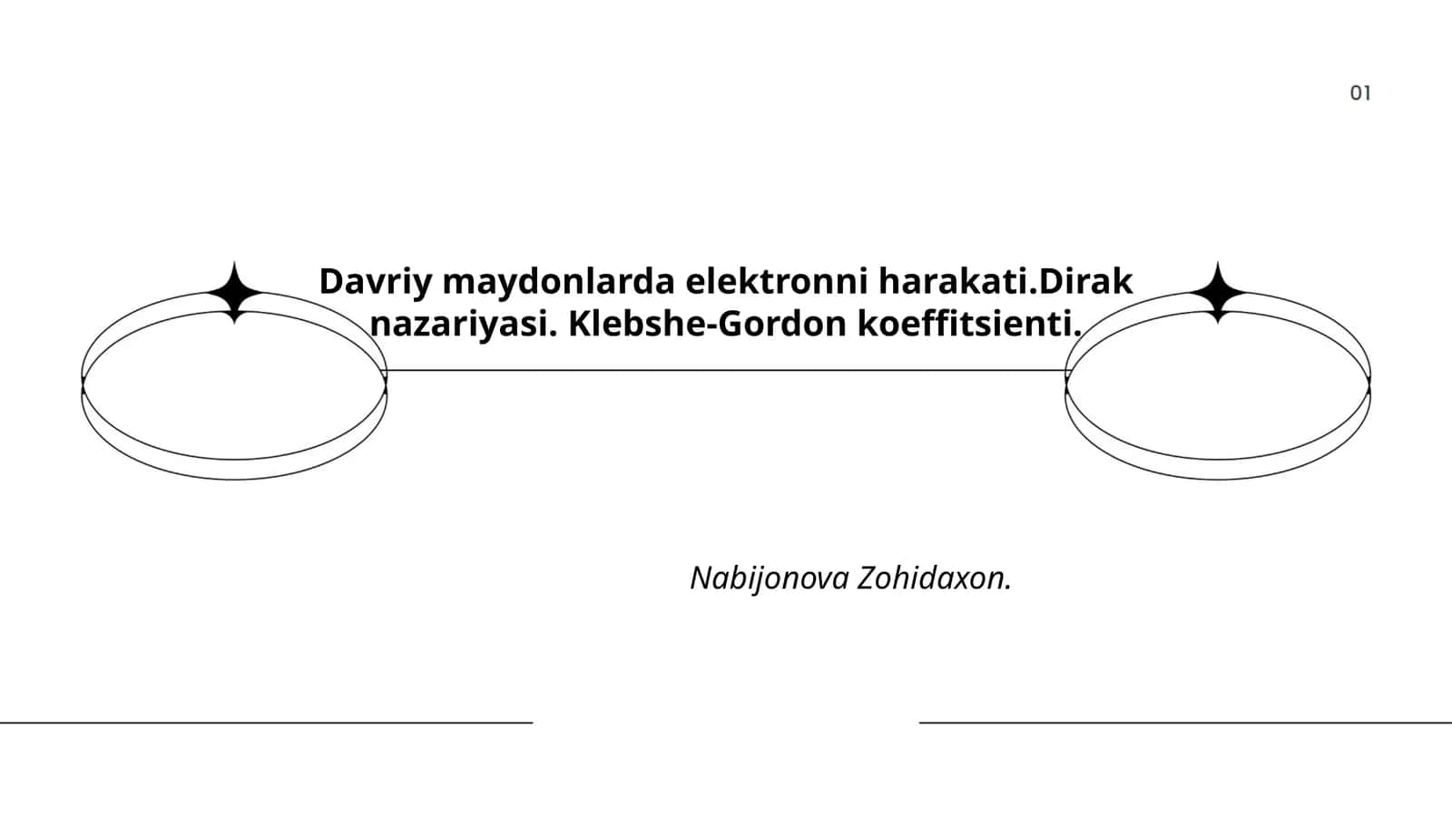 Elektronlarning kvant holatlari 1