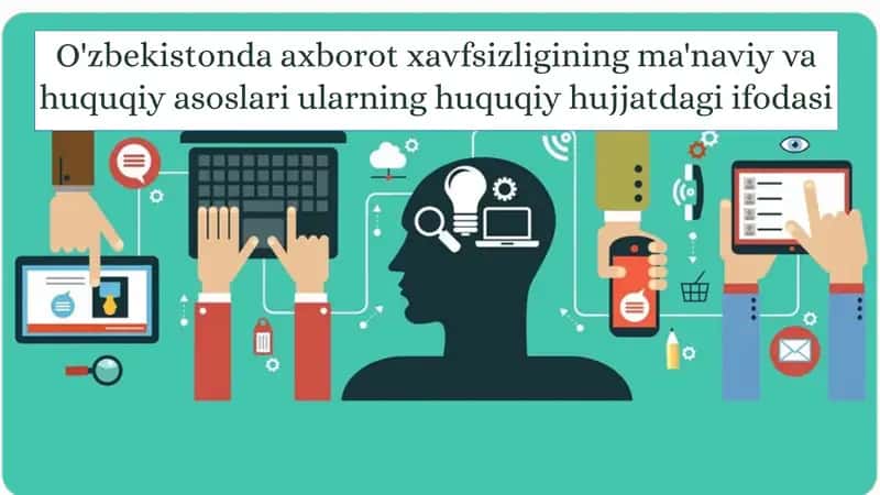O'zbekistonda axborot xavfsizligining ma'naviy va huquqiy asoslari 1