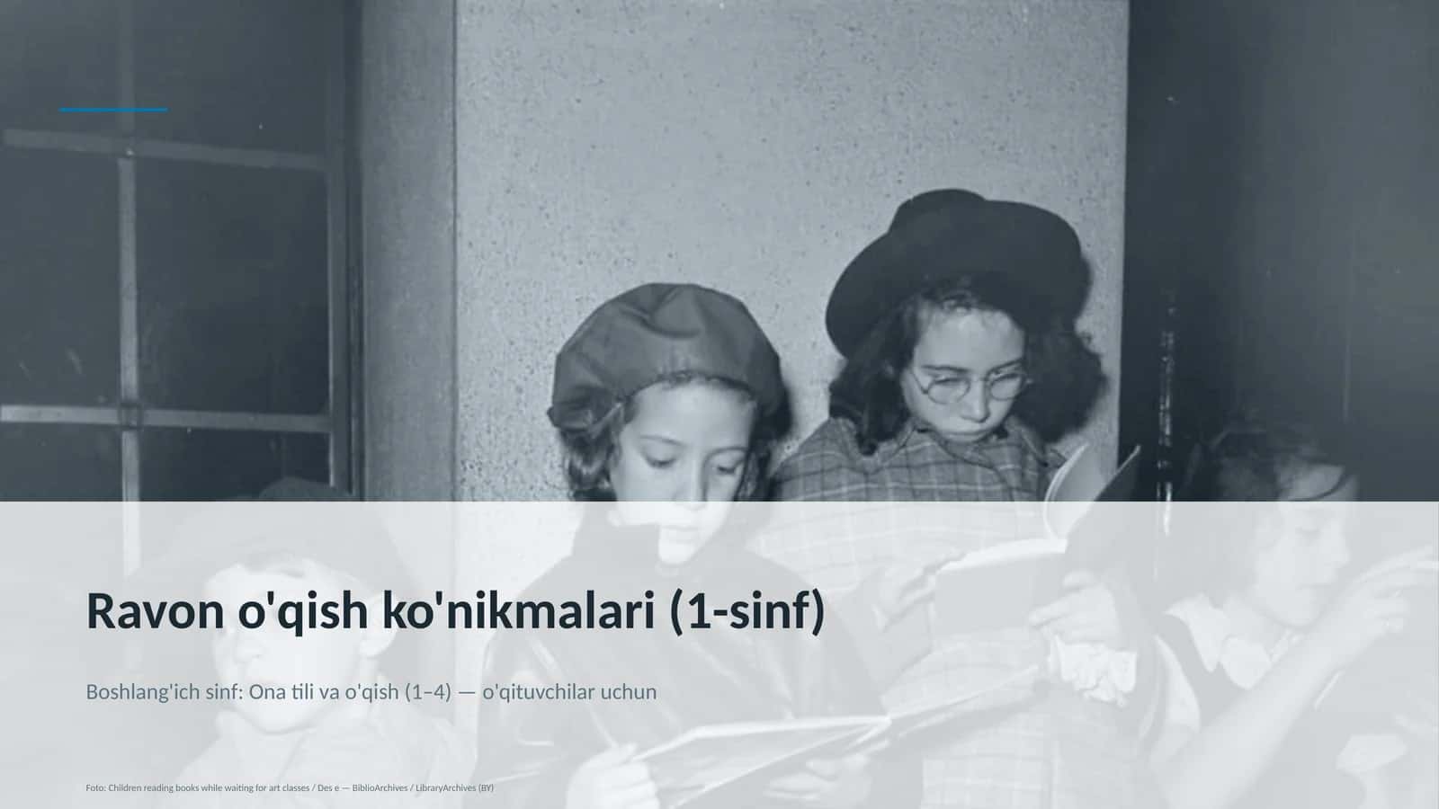 Ravon o'qish ko'nikmalari (1-sinf) 1