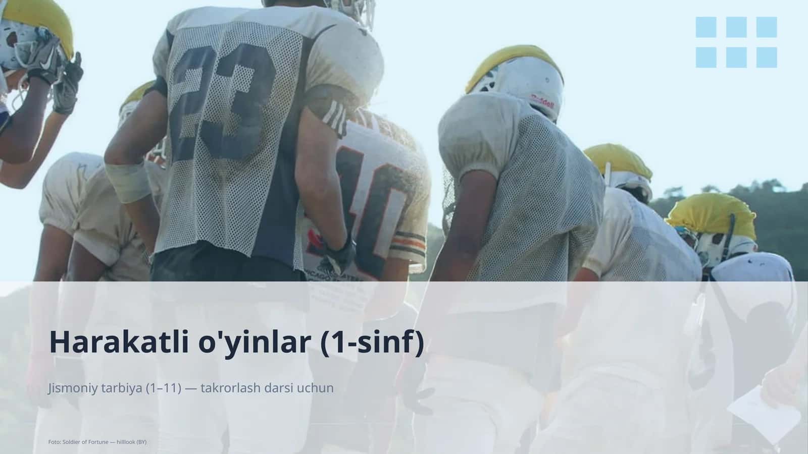 Harakatli o'yinlar (1-sinf) 1