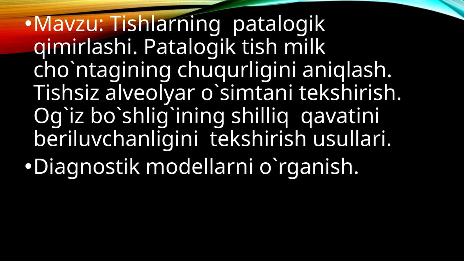 Tishlarning patalogik qimirlashi 1