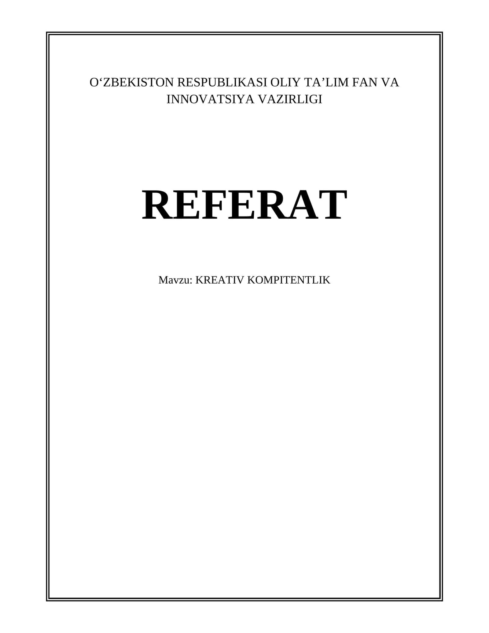 KREATIV KOMPITENTLIK 1