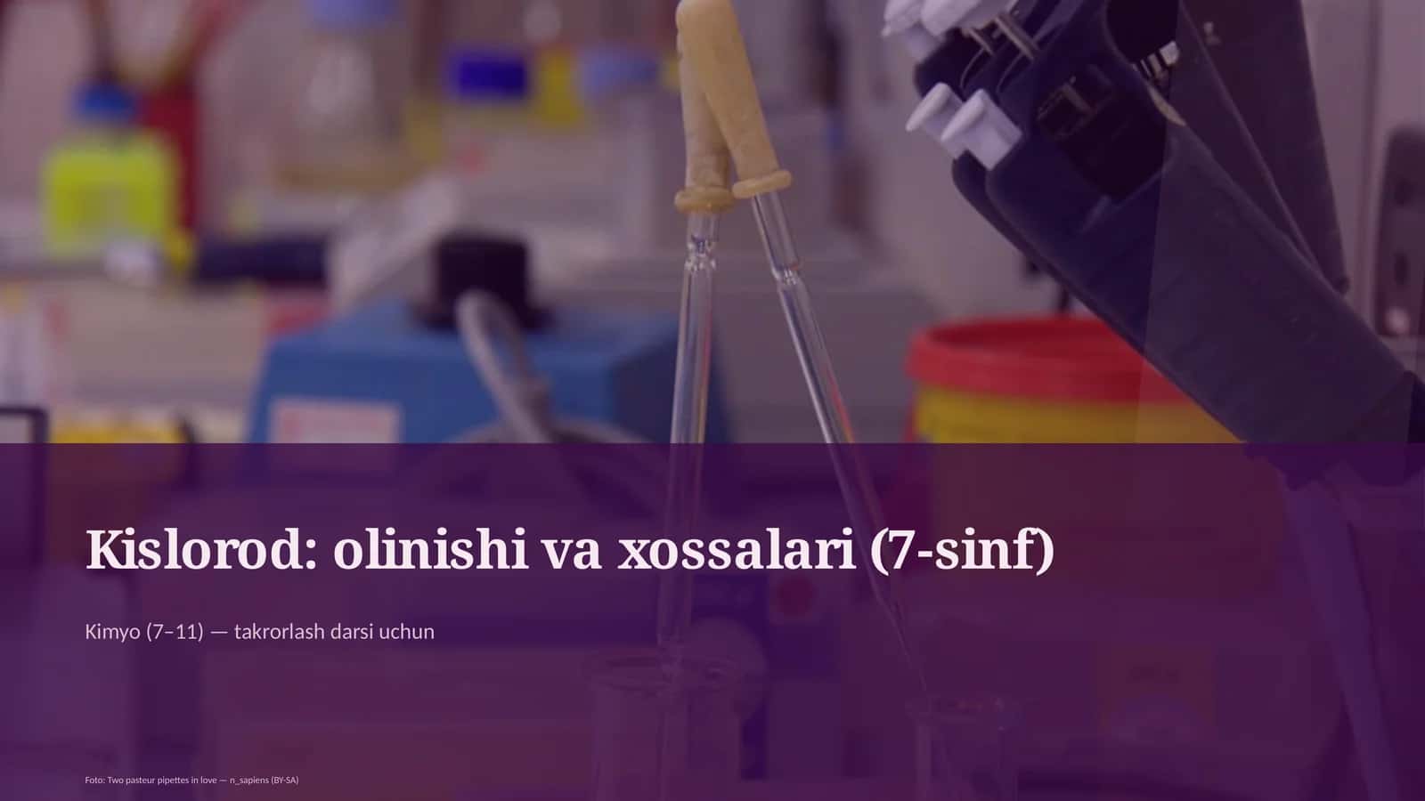 Kislorod: olinishi va xossalari (7-sinf) 1