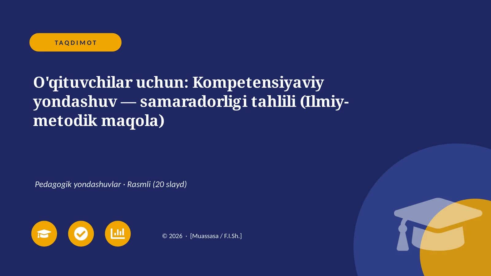 O'qituvchilar uchun: Kompetensiyaviy yondashuv 1