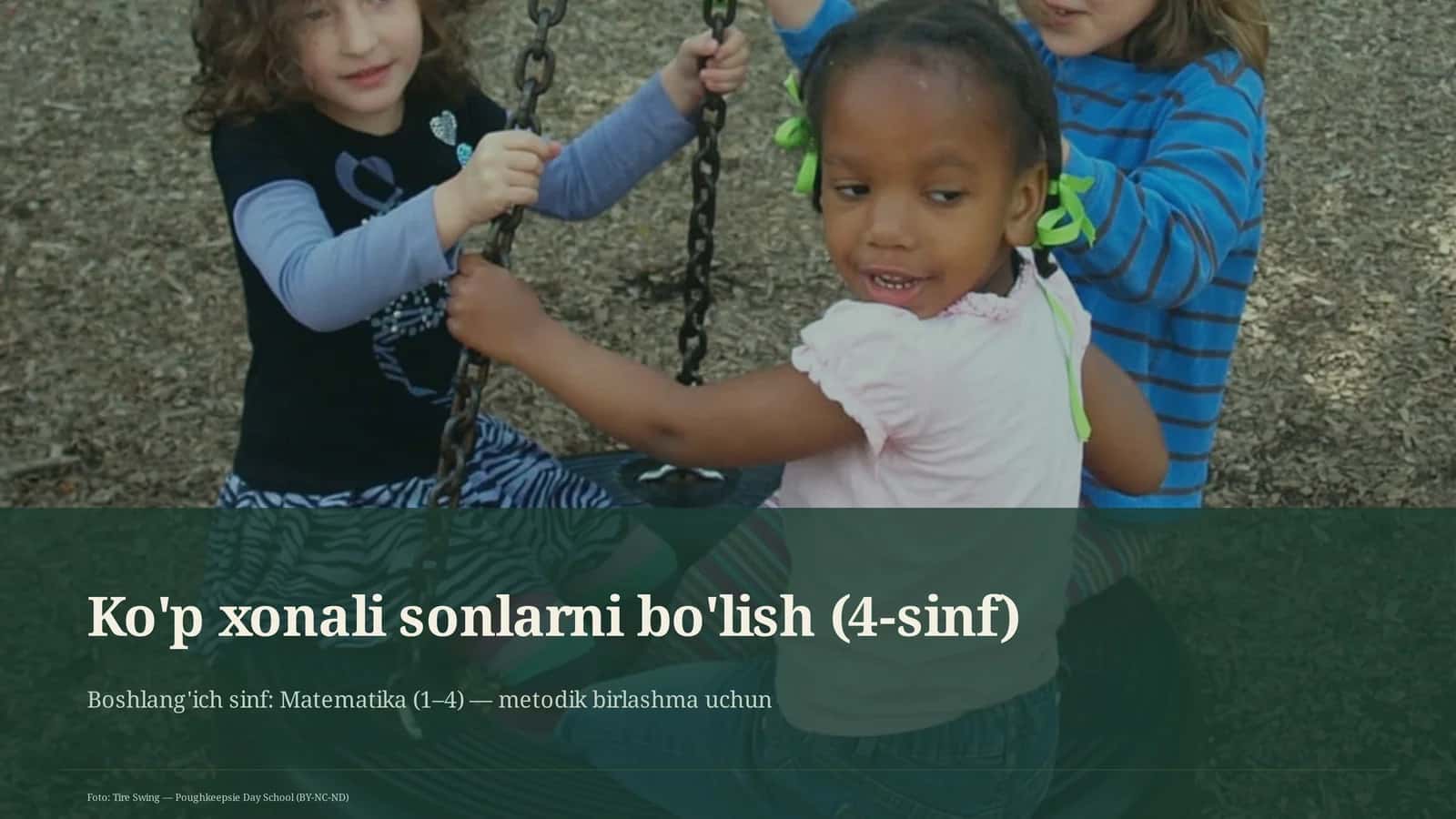 Ko'p xonali sonlarni bo'lish (4-sinf) 1