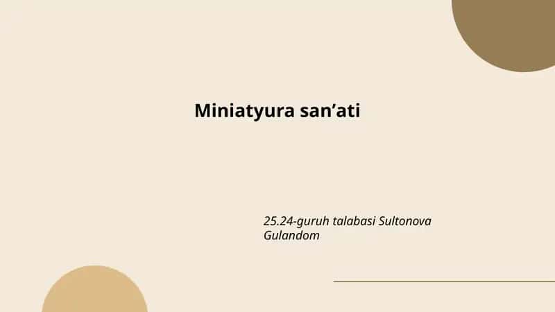 Miniatyura san'ati 1
