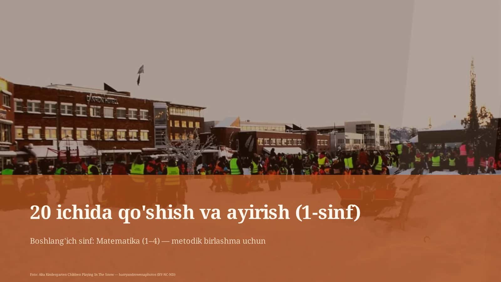 20 ichida qo'shish va ayirish (1-sinf) 1