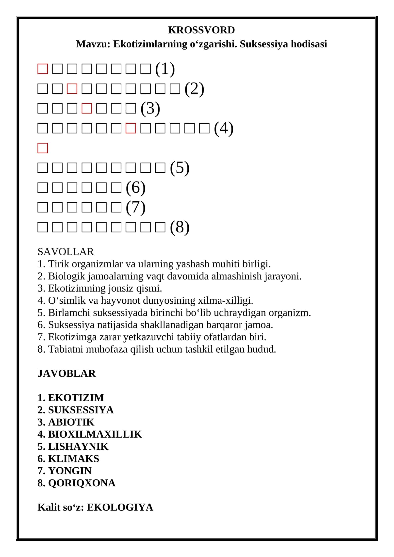 KROSSVORD 1
