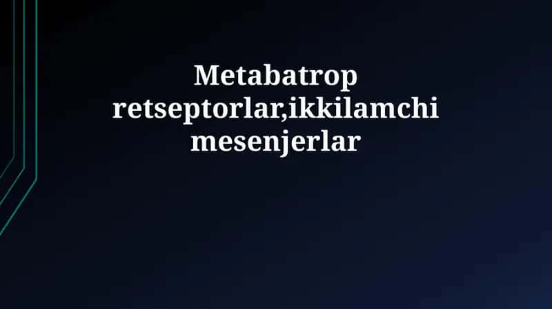Metabotrop retseptorlar 1