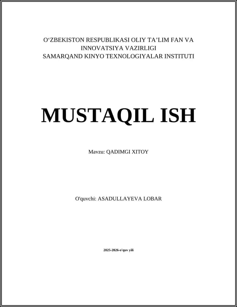 Qadimgi Xitoy 1
