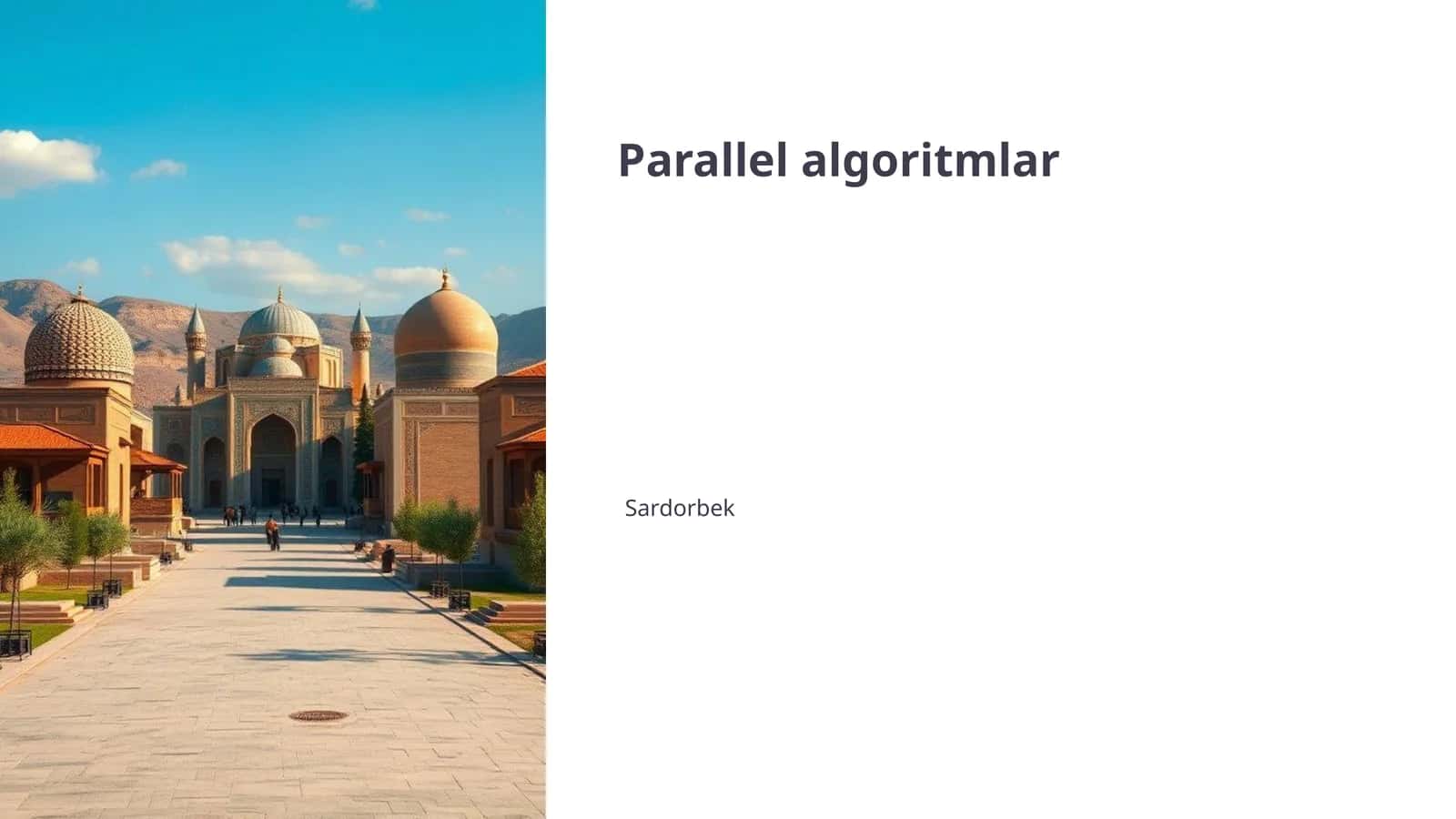 Parallel algoritmlar 1