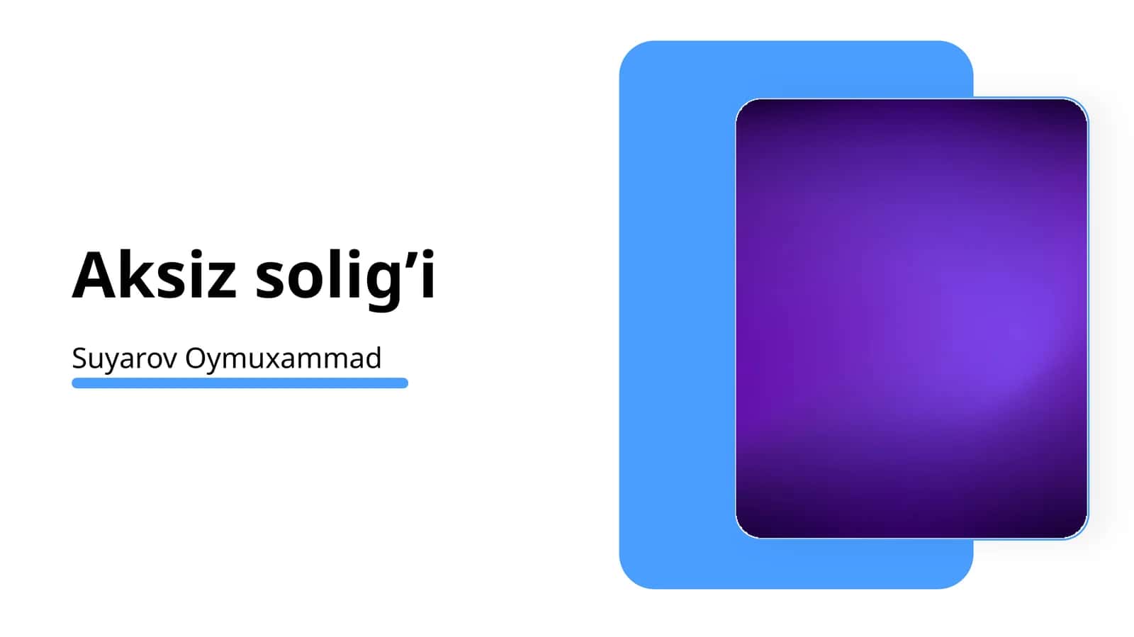 Aksiz solig’i 1