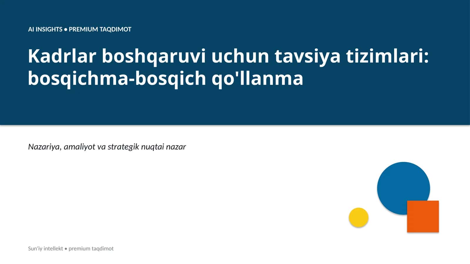 Premium Taqdimot 1