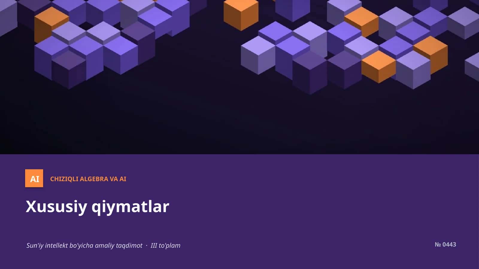 Xususiy qiymatlar 1