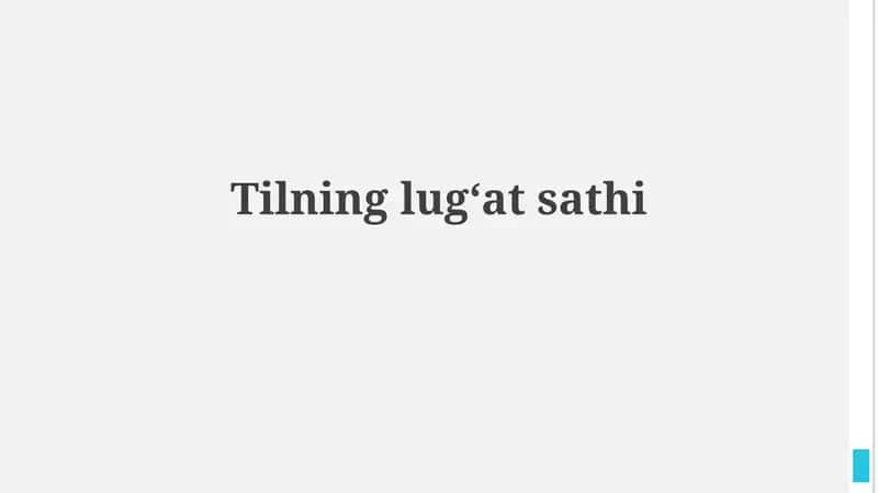 Tilninglug‘atsathi 1