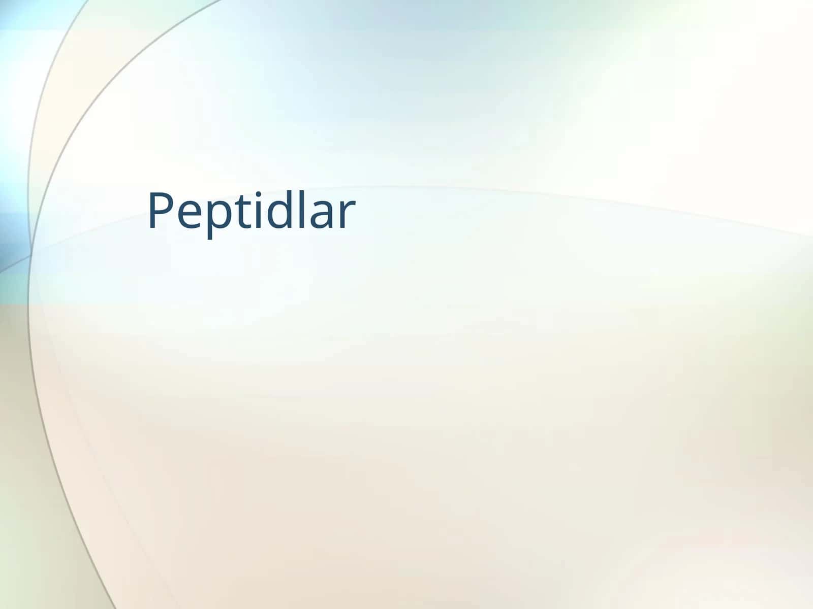 Peptidlar 1