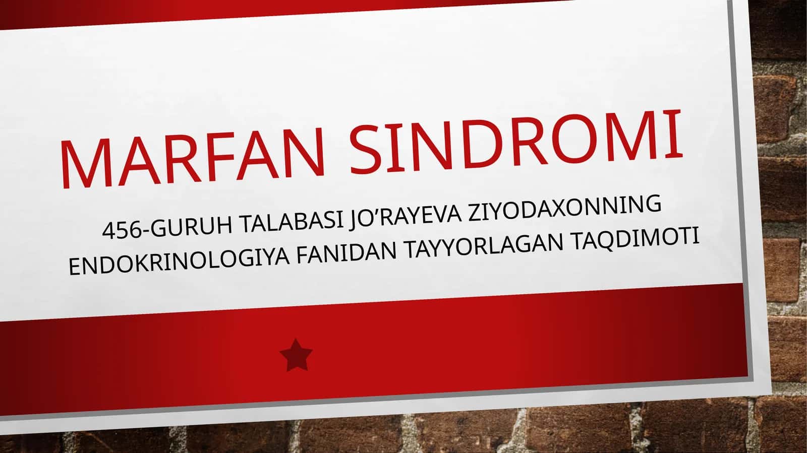 MARFAN SINDROMI 1