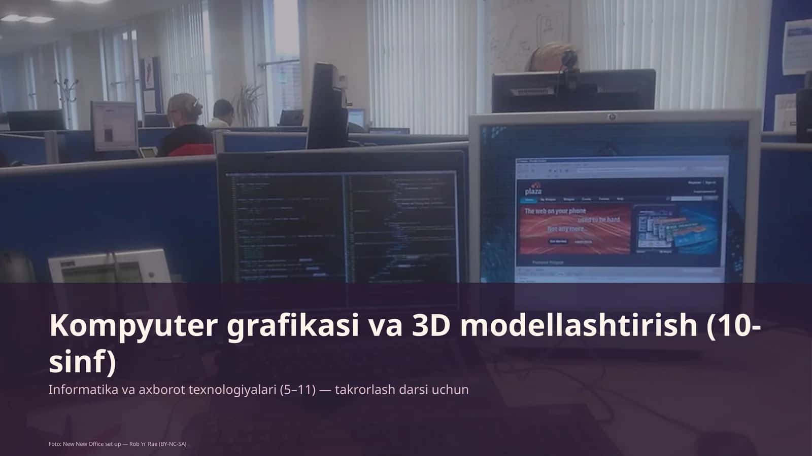 Kompyuter grafikasi va 3D modellashtirish (10-sinf) 1
