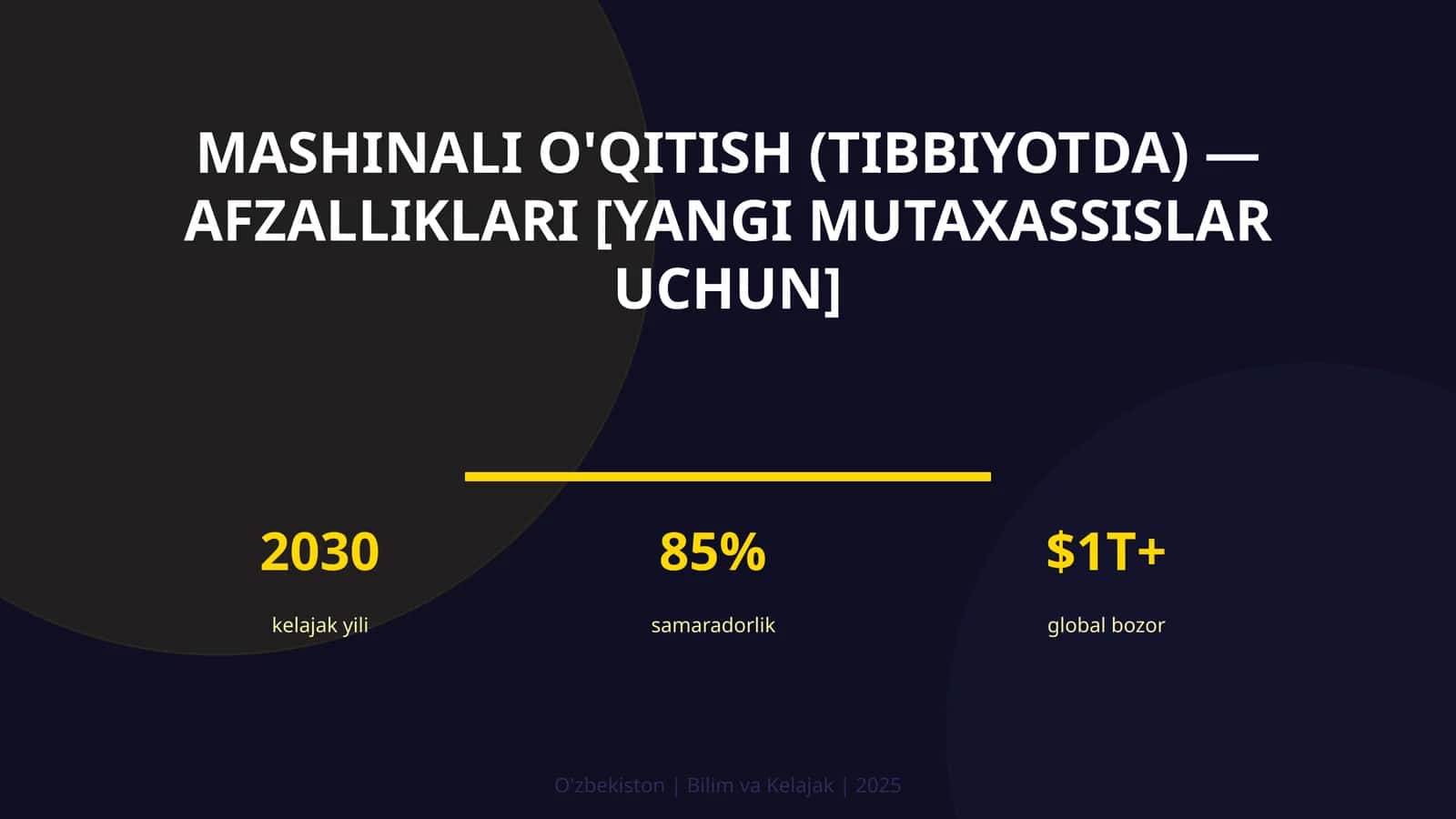 Mashinali o'qitish (tibbiyotda) — afzalliklari [yangi mutaxassislar uchun] 1
