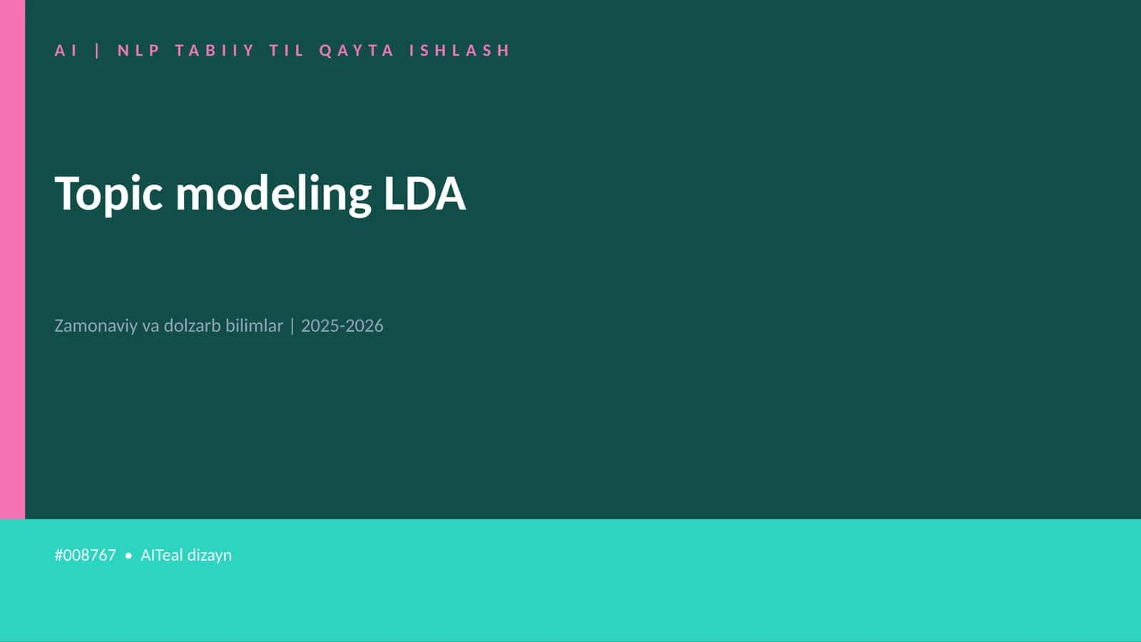 AI | NLP TABIIY TIL QAYTA ISHLASH 1