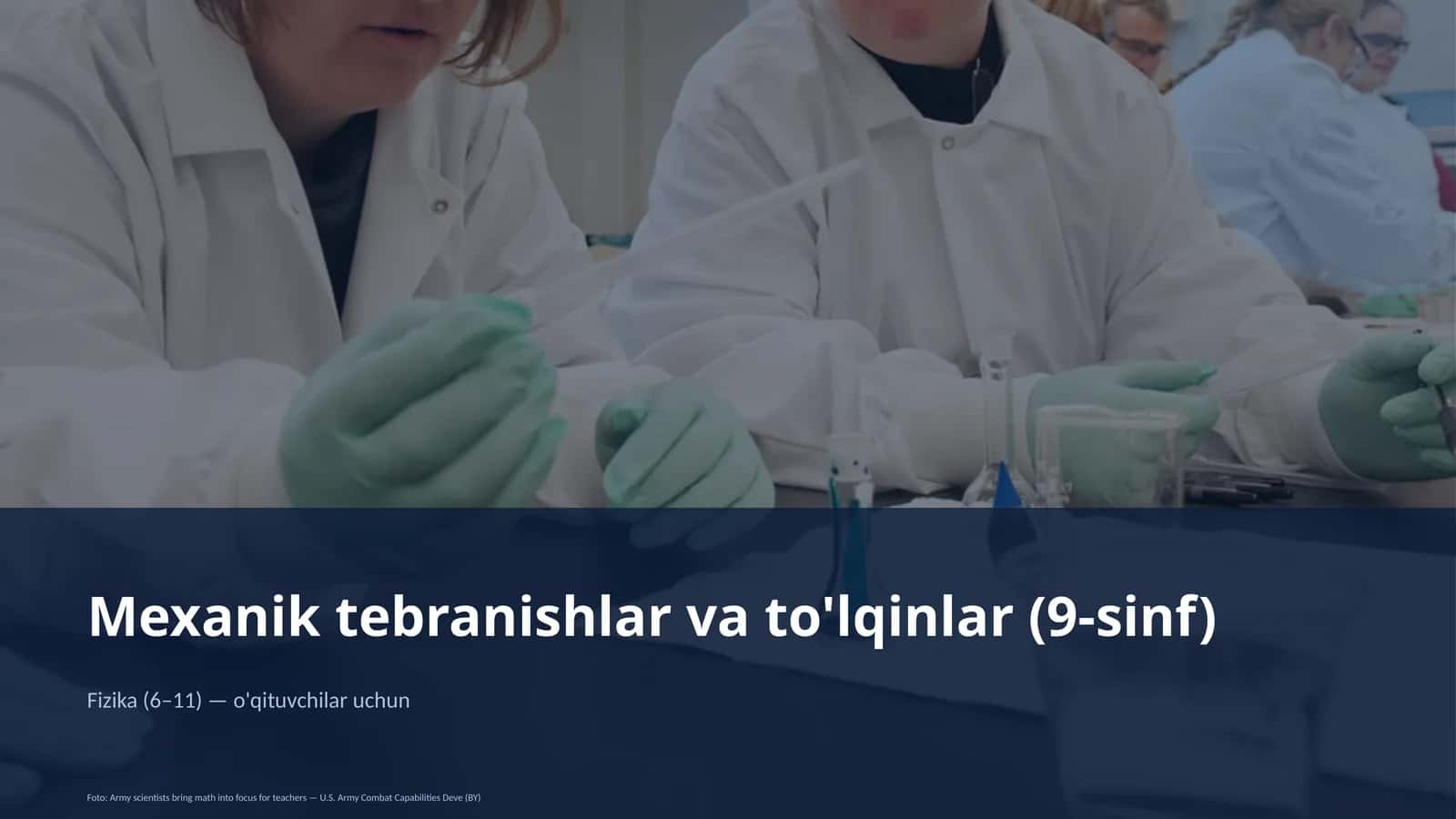 Mexanik tebranishlar va to'lqinlar (9-sinf) 1
