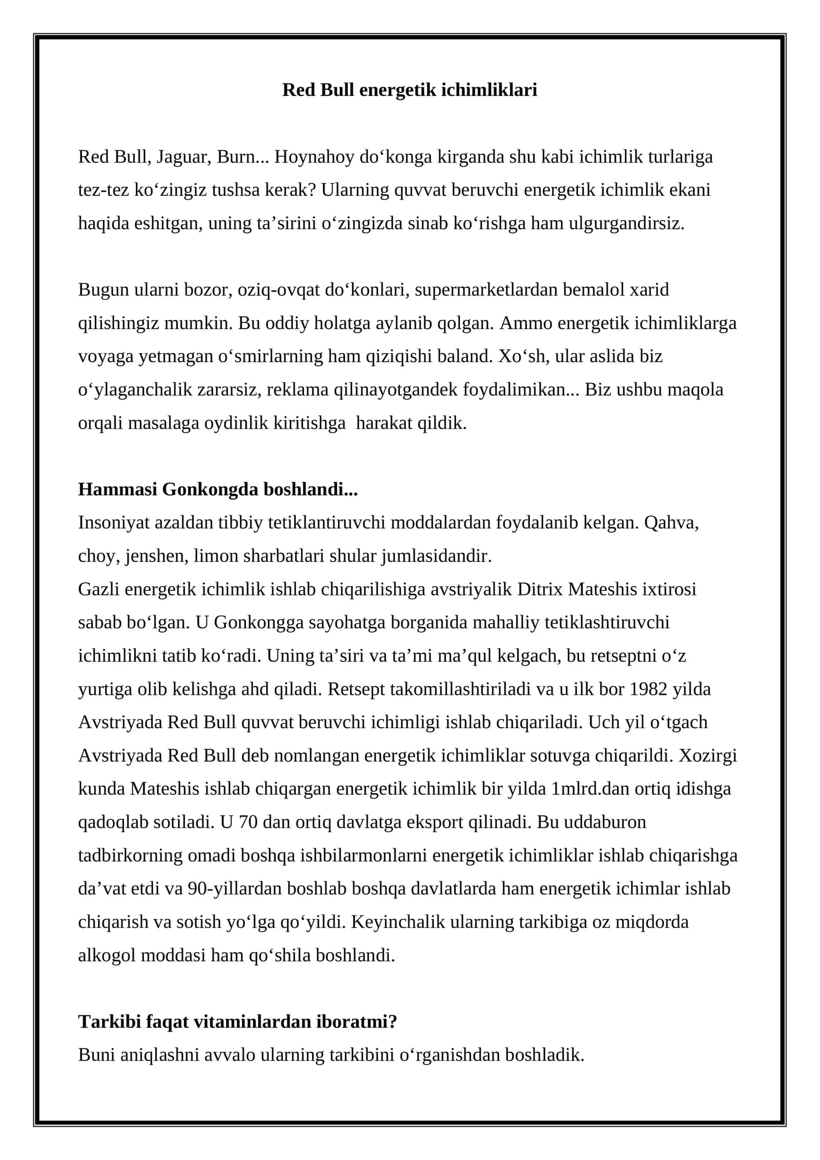Red Bull energetik ichimliklari 1