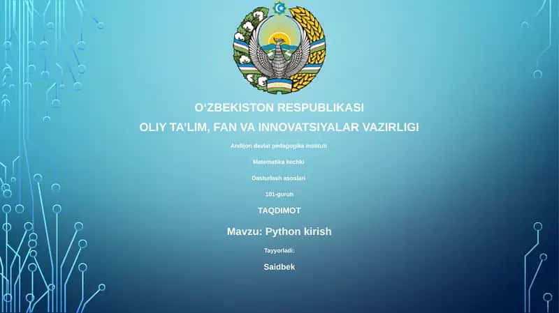 Python kirish 1